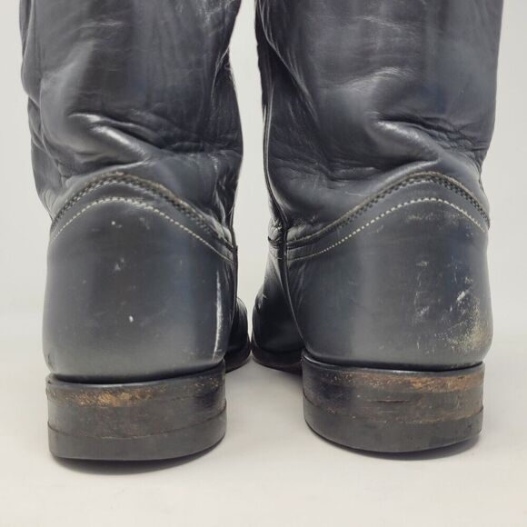 Justin Boots Mens 9D Gray Leather Roper Western Cowboy 3025 VTG USA - Picture 8 of 10